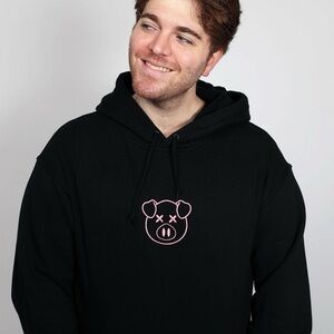 Shane Dawson embroidered pig hoodie